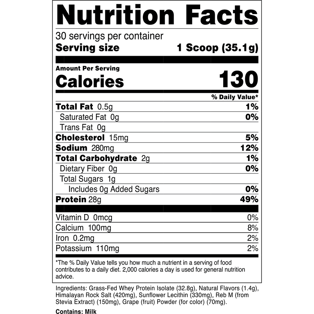 Grass-Fed Whey Protein Isolate